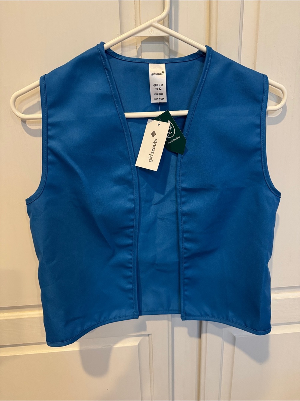 NWT Daisy Girl Scout Vest Size Girls M 10-12
